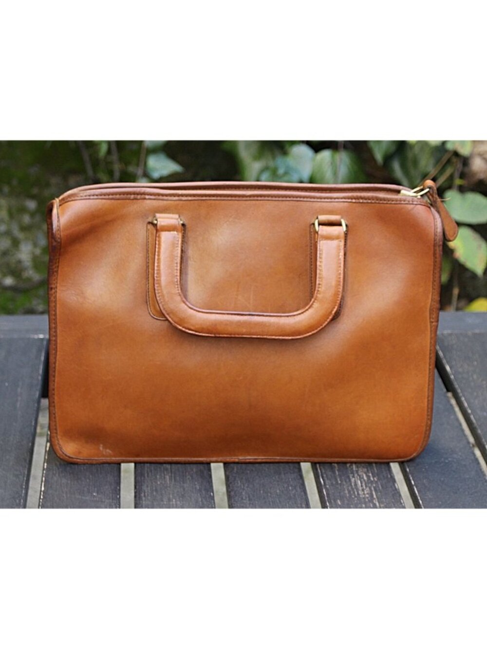 Coach Vintage - 1970s Slim Satchel 9430 Handbag in British Tan, Glue In Creed